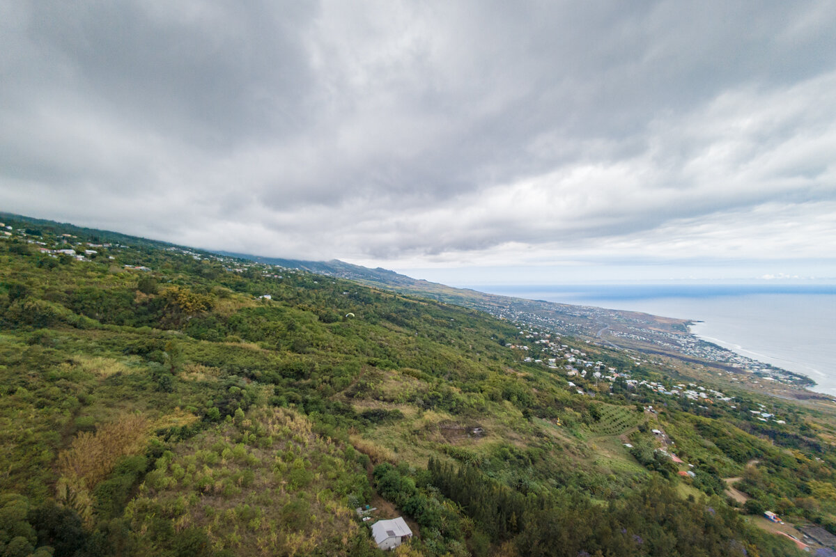 Baie de Saint Leu à La Réunion sous les nuages