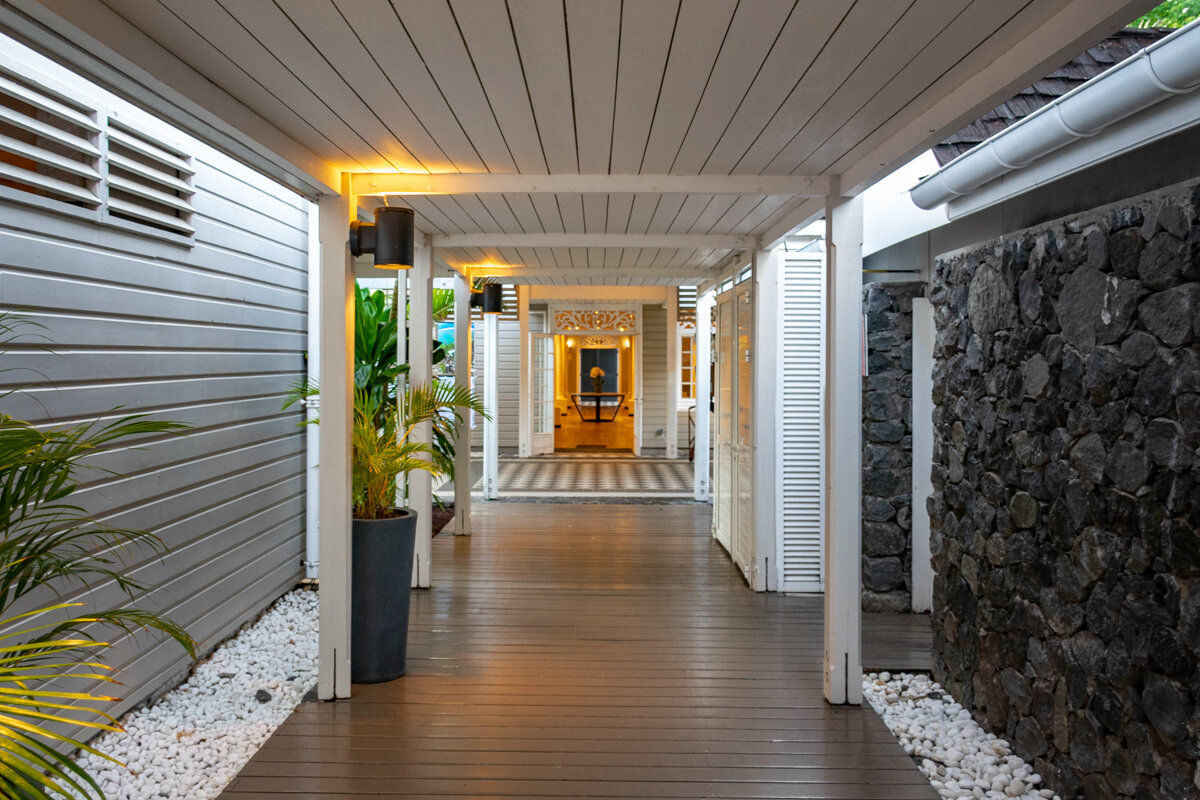 Hall d'un hôtel de luxe à Saint Gilles les Bains
