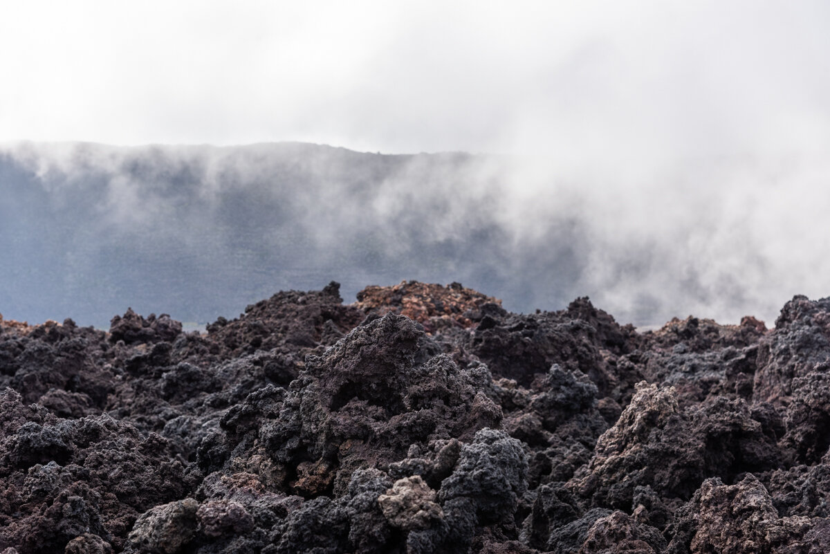 Roche volcanique au Piton de la Fournaise