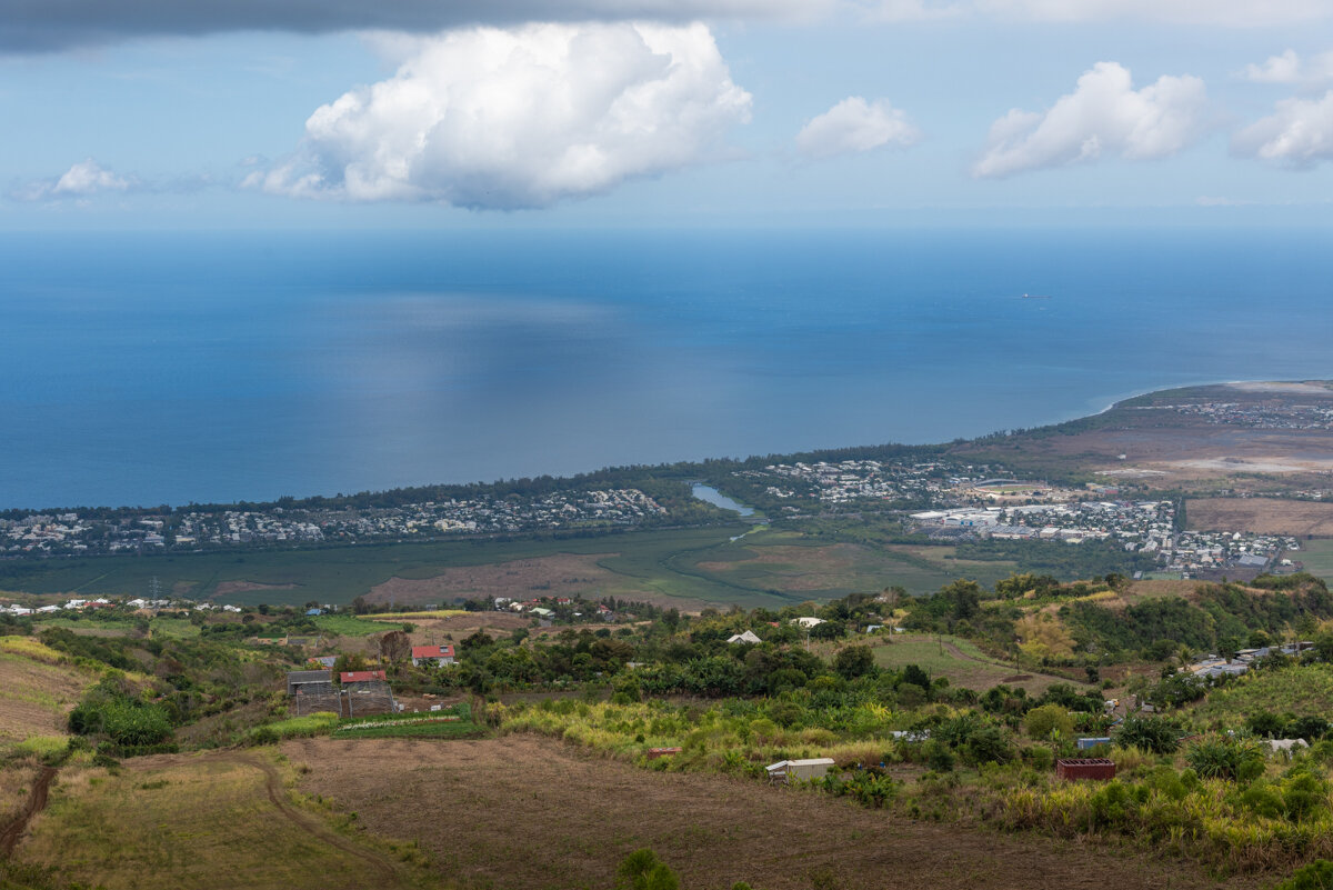 Paysage vu pendant une sortie en quad à La Réunion